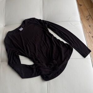 Athleta Chocolate Brown Long Sleeve Women's Top